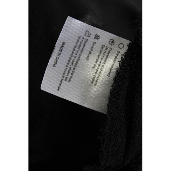 Ellelauri Women's Asymmetrical Ruffle Sleeveless Blouse Black Size S - Picture 6 of 6